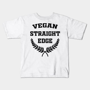 Straight edge vegan Kids T-Shirt